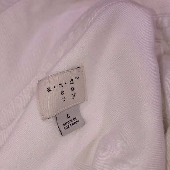 A new day white button down top size large - Picture 7 of 9